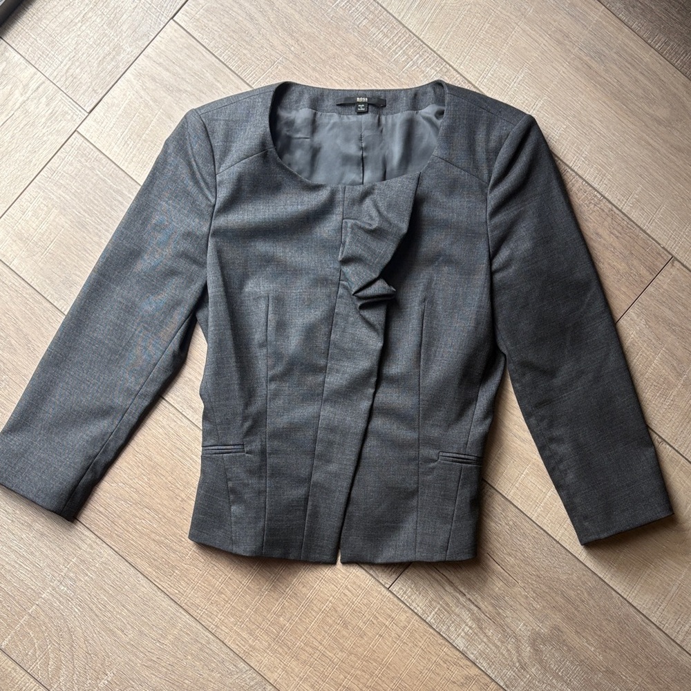 Hugo Boss Charcoal Women's Blazer size 0